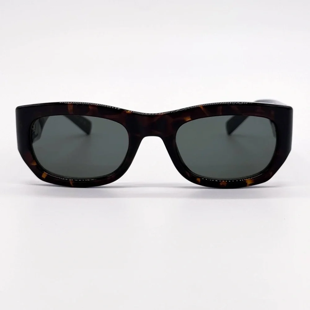 NEW SAINT LAURENT SL 713 002 SQUARE HAVANA GREY WOMEN SL713 002 SUNGLASSES - Picture 3 of 10